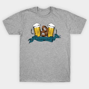 Retro Beer On Oktoberfest T-Shirt